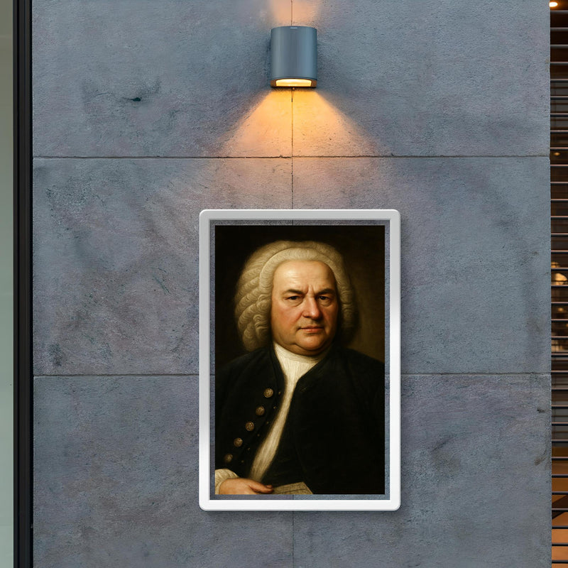 Johann Sebastian Bach portrait poster 2