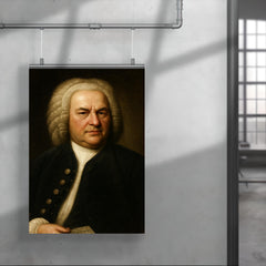 Johann Sebastian Bach portrait poster 4