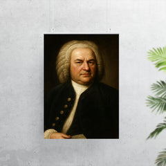 Johann Sebastian Bach portrait poster 7