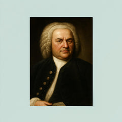 Johann Sebastian Bach portrait poster 8