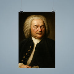 Johann Sebastian Bach portrait poster 9