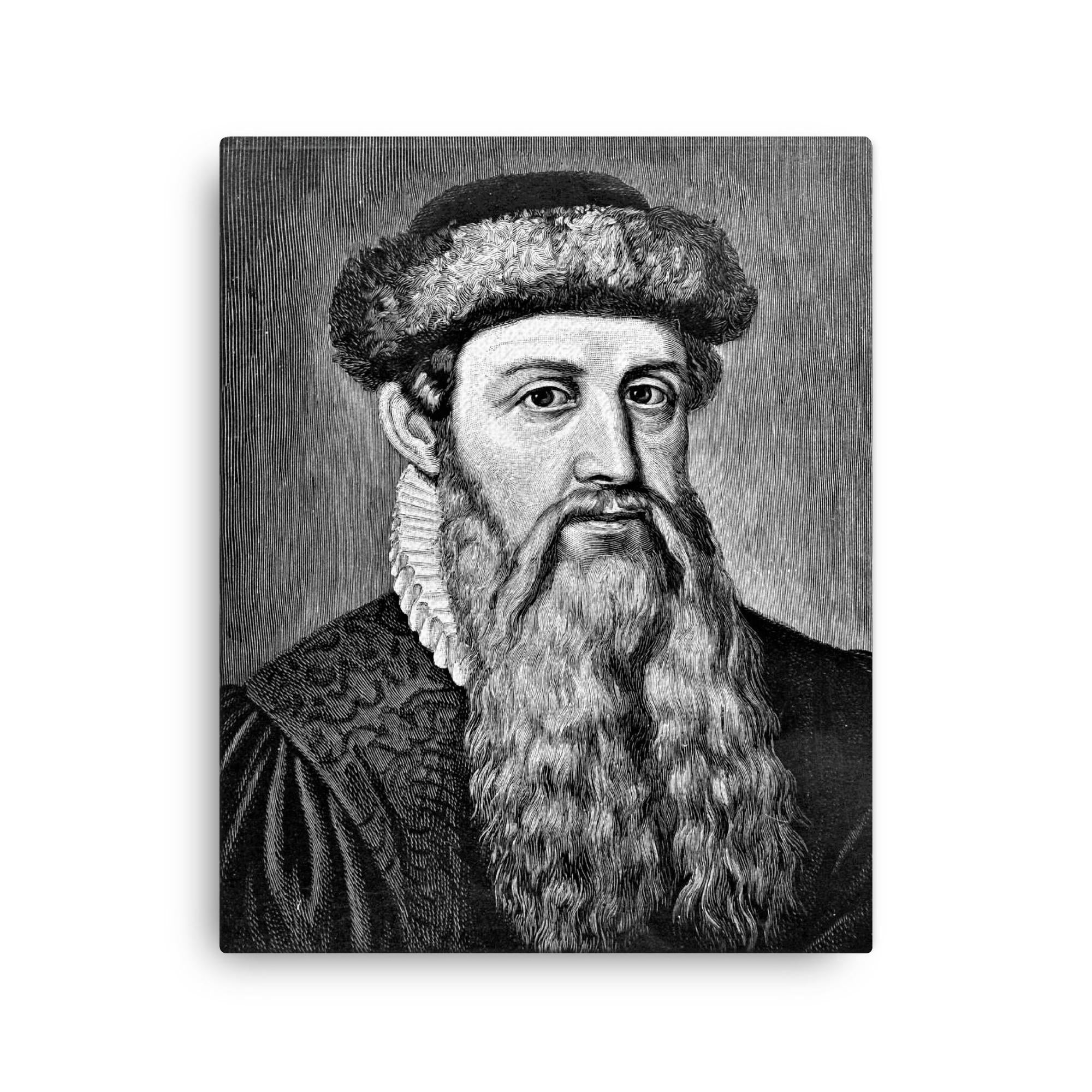 Johannes Gutenberg Canvas Print — Canvas Wall Art – Noveltees