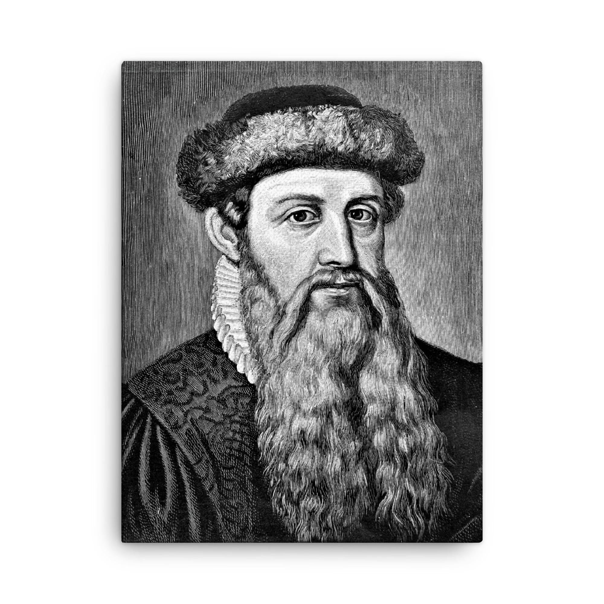 Johannes Gutenberg Canvas Print — Canvas Wall Art – Noveltees