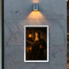John Brown at Harpers Ferry lantern glow poster 2