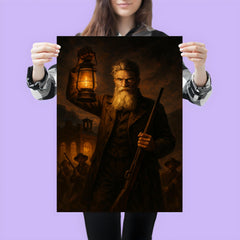 John Brown at Harpers Ferry lantern glow poster 3