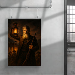 John Brown at Harpers Ferry lantern glow poster 4