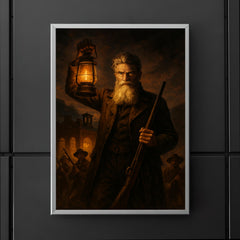 John Brown at Harpers Ferry lantern glow poster 5