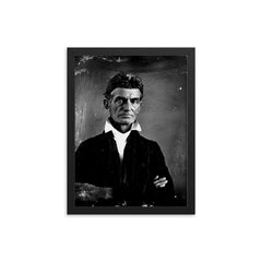 John Brown framed print on a plain backdrop in size 12"x16".