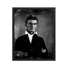 John Brown framed print on a plain backdrop in size 16"x20".