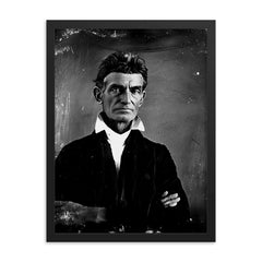 John Brown framed print on a plain backdrop in size 18"x24".