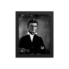 John Brown framed print on a plain backdrop in size 8"x10".