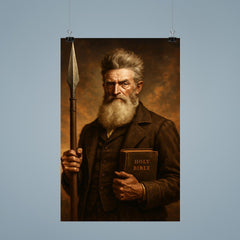 John Brown with pike and Bible poster 9