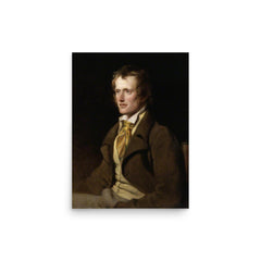 John Clare poster on a plain backdrop in size 12"x16".