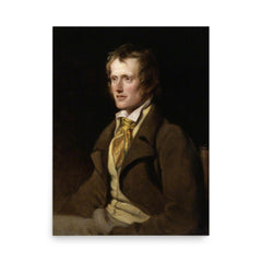 John Clare poster on a plain backdrop in size 18"x24".