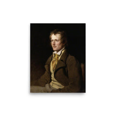 John Clare poster on a plain backdrop in size 8"x10".