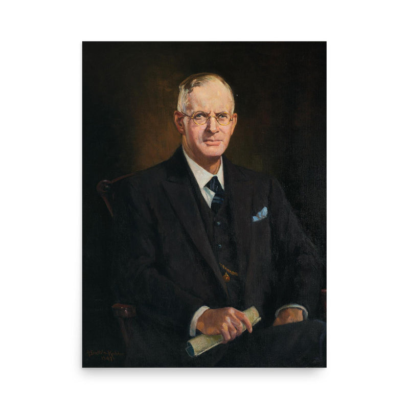 John Curtin poster on a plain backdrop in size 18