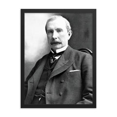 John D. Rockefeller framed print on a plain backdrop in size 18"x24".