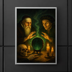 John Dee and Edward Kelley spirit mirror séance poster 5