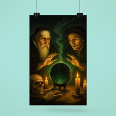 John Dee and Edward Kelley spirit mirror séance poster 6