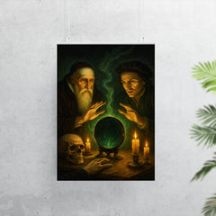John Dee and Edward Kelley spirit mirror séance poster 7
