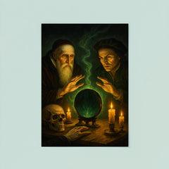 John Dee and Edward Kelley spirit mirror séance poster 8