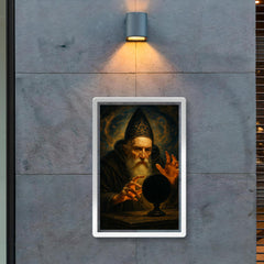 John Dee and obsidian scrying mirror poster 2