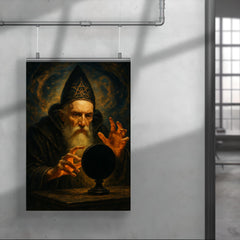John Dee and obsidian scrying mirror poster 4