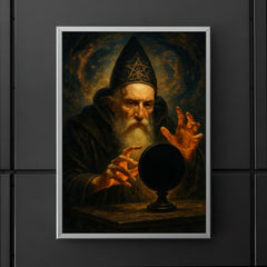 John Dee and obsidian scrying mirror poster 5