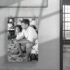 John F Kennedy with Jackie Bouvier poster 4