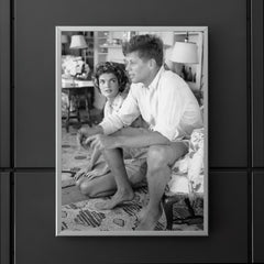 John F Kennedy with Jackie Bouvier poster 5