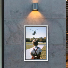 John F. Kennedy Jr. Waiting for His Father, President John F. Kennedy, at Camp David, Maryland, October 1963 poster 2