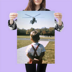 John F. Kennedy Jr. Waiting for His Father, President John F. Kennedy, at Camp David, Maryland, October 1963 poster 3