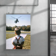 John F. Kennedy Jr. Waiting for His Father, President John F. Kennedy, at Camp David, Maryland, October 1963 poster 4