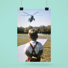 John F. Kennedy Jr. Waiting for His Father, President John F. Kennedy, at Camp David, Maryland, October 1963 poster 6