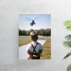 John F. Kennedy Jr. Waiting for His Father, President John F. Kennedy, at Camp David, Maryland, October 1963 poster 7