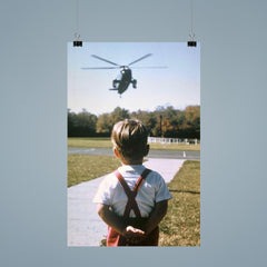 John F. Kennedy Jr. Waiting for His Father, President John F. Kennedy, at Camp David, Maryland, October 1963 poster 9