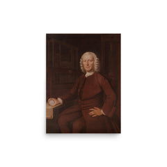 John Harrison poster on a plain backdrop in size 12"x16".