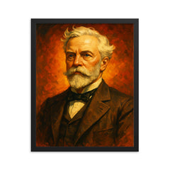 John Hay framed print on a plain backdrop in size 16"x20".