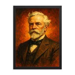 John Hay framed print on a plain backdrop in size 18"x24".