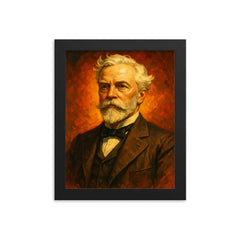 John Hay framed print on a plain backdrop in size 8"x10".