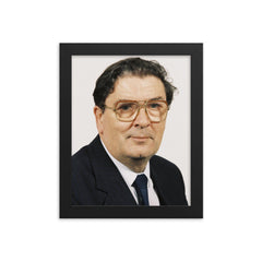 John Hume framed print on a plain backdrop in size 8"x10".