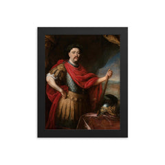 John III Sobieski framed print on a plain backdrop in size 8"x10".