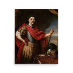 John III Sobieski poster on a plain backdrop in size 16"x20".
