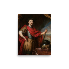 John III Sobieski poster on a plain backdrop in size 8"x10".