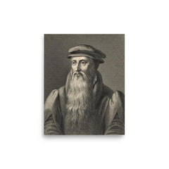 John Knox poster on a plain backdrop in size 8"x10".