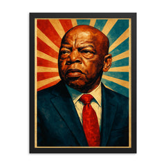 John Lewis framed print on a plain backdrop in size 18"x24".