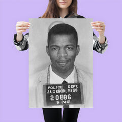 John Lewis Mugshot After Arrest in Segregated Mississippi, 1961 poster 3