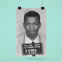 John Lewis Mugshot After Arrest in Segregated Mississippi, 1961 poster 6