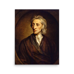 John Locke poster on a plain backdrop in size 16"x20".