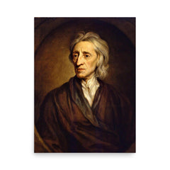 John Locke poster on a plain backdrop in size 18"x24".